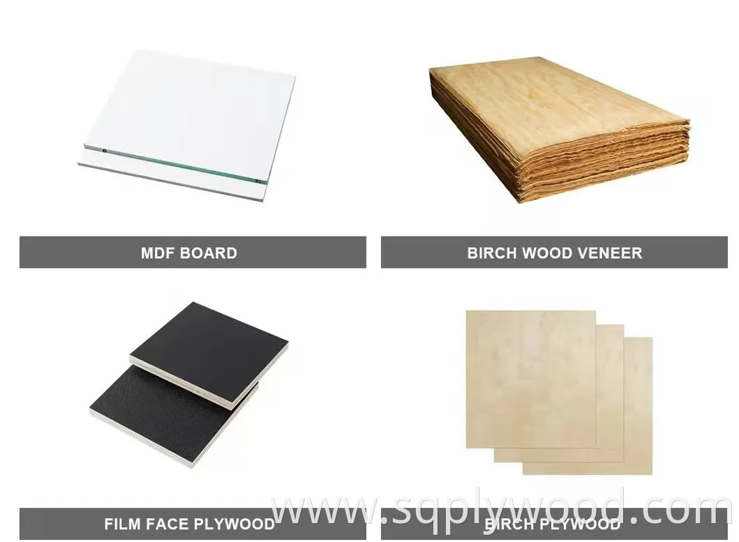 2440X1220X15mm 18mm Scaffolding Board Phenolic MDF Basswood Poplar Eucalyptus Birch Shuttering Scaffold Melamine Marine Plywood